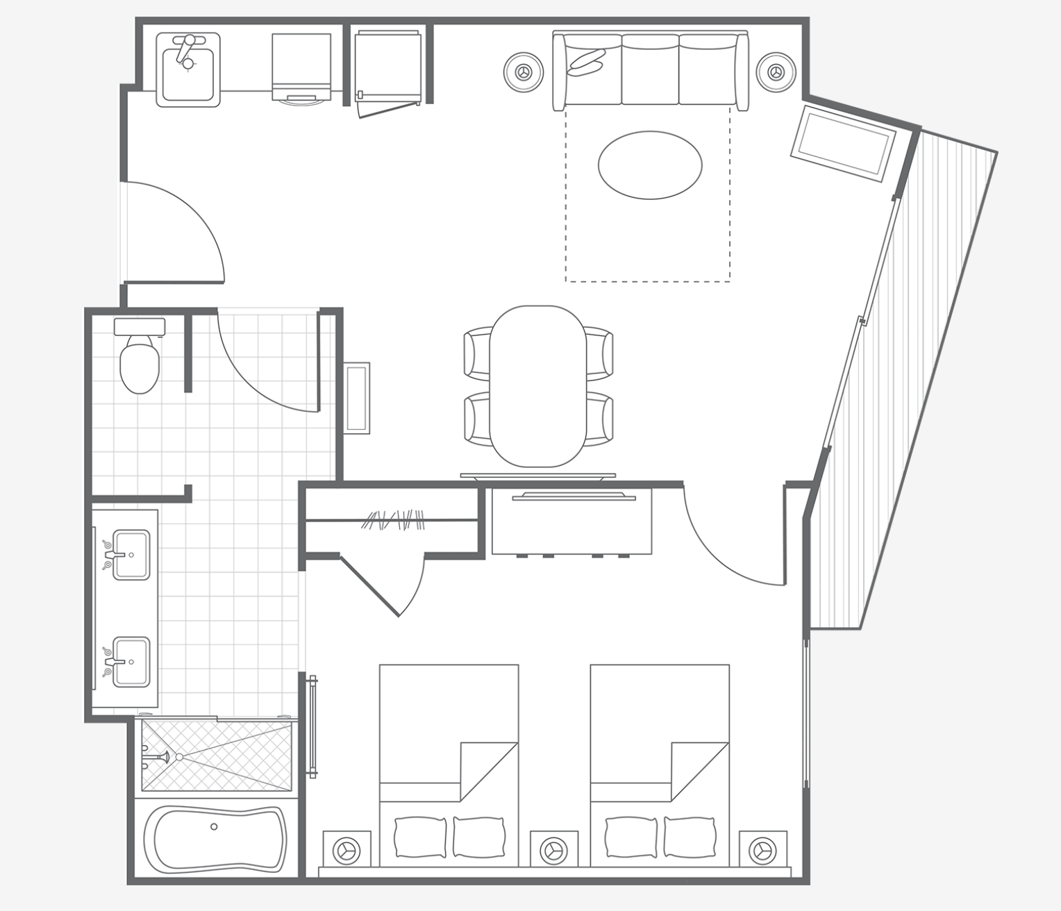 部屋の間取り図